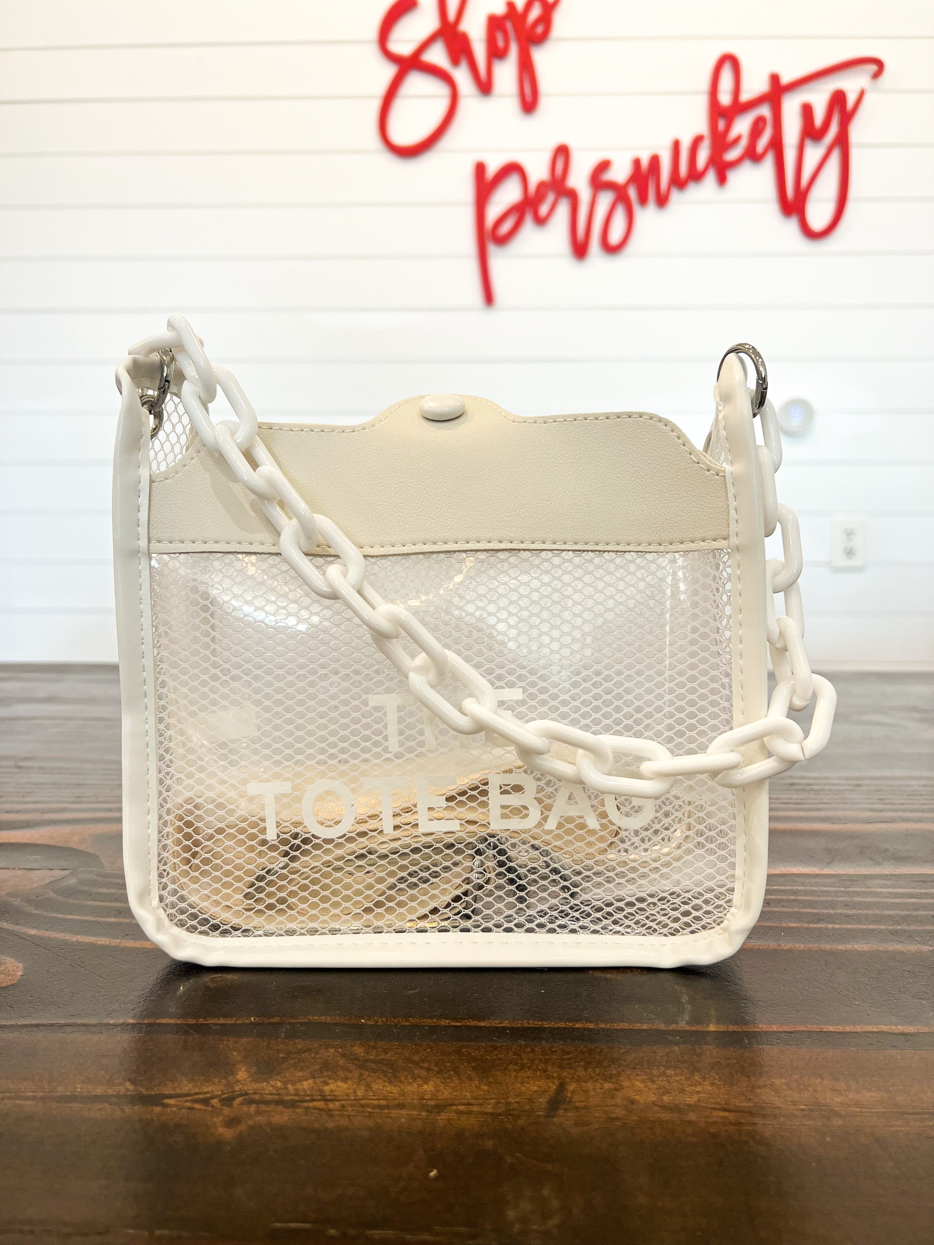 The Tote Bag Clear Purse – Shop Persnickety Greenwood